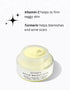 Emani Bright Eyes Super Eye Cream with jar open with benefits
